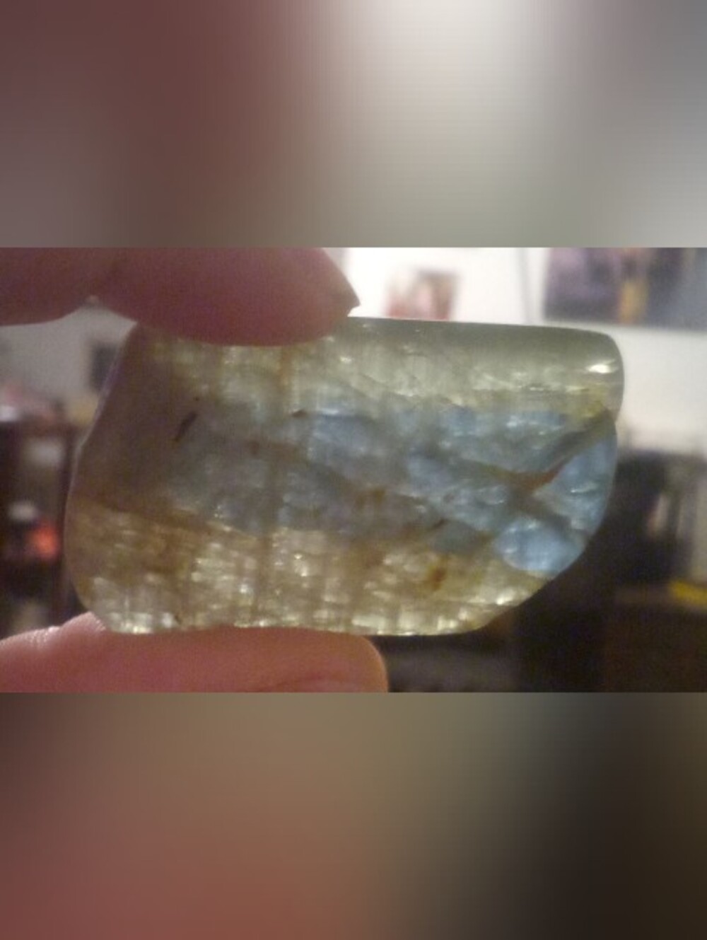 Polished Labradorite Freeform Slab - Flashy Rainbow Crystal Pocket Stone